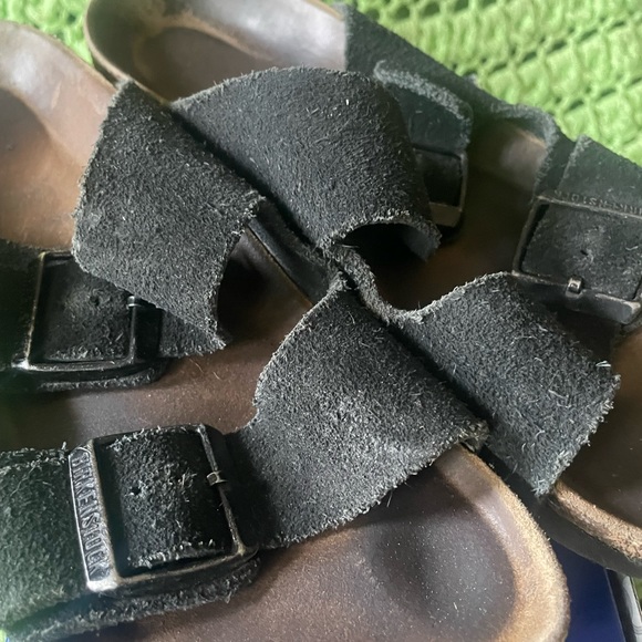 Arizona Birkenstock Black Suede Leather - Picture 3 of 5